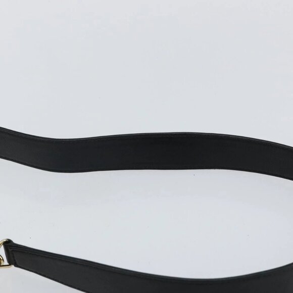 GUCCI Bamboo Shoulder Bag Leather 2way Black Gold 001 1638 Auth 142796 - Picture 10 of 16